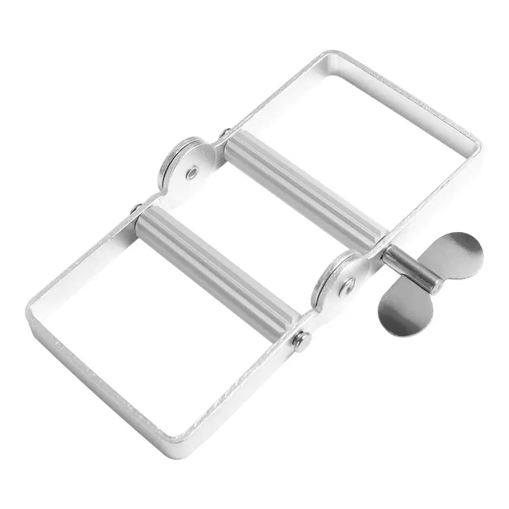 Frosted Rolling Toothpaste Squeezer Tightener Squeezing Tool Tube Wringer Aluminum Silver Tooth Paste Dispenser Lazy toothpaste squeezer,toothpaste dispenser
