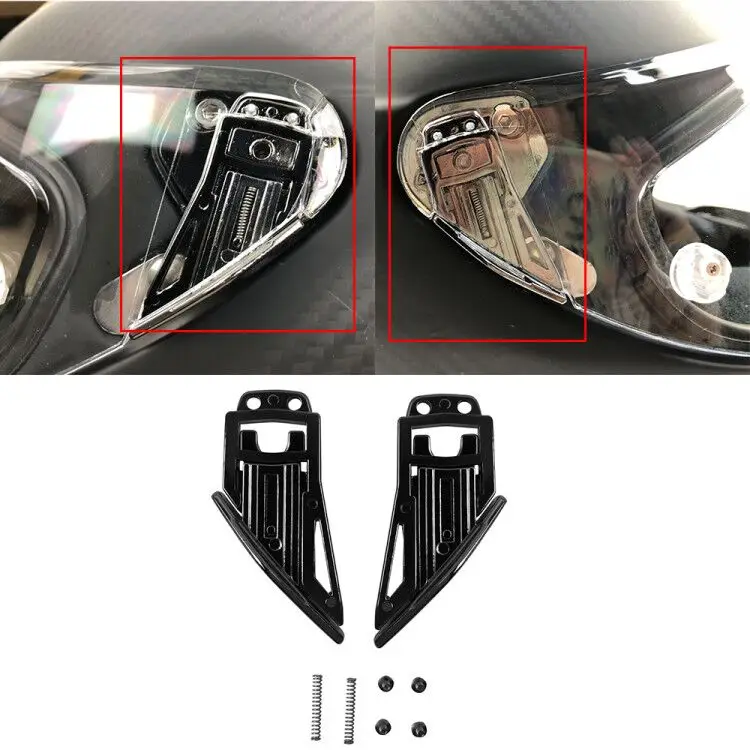 Motorcycle Helmet Accessories A Pair of Pivot Kit Base Plate Four Screws AGV Pista GP R GP RR Helmet Accessories scooter rearview mirror screw,helmet visor tooth
