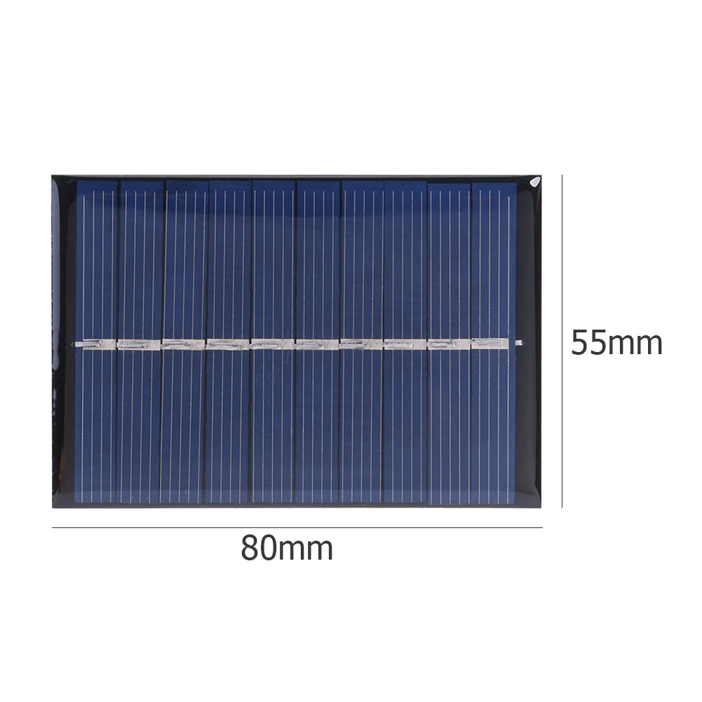 Portable Solar Charger Panel 80x55mm DIY 0.6W 5V 120mA Solar Cell Module Board