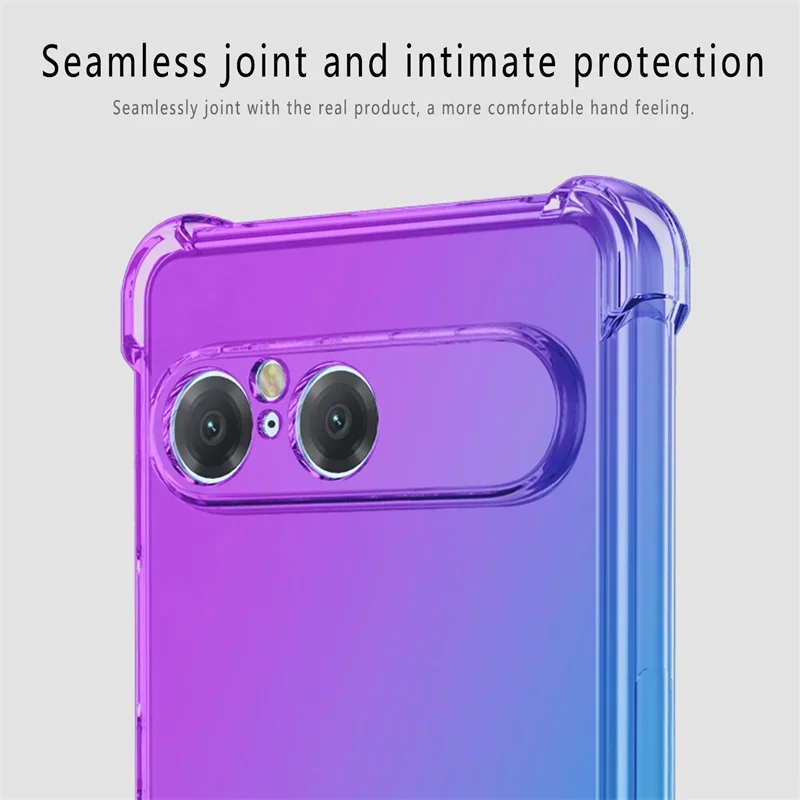 Rainbow Ultra Thin Shockproof Gradient Case - Four-Corner Silicone Soft Cover