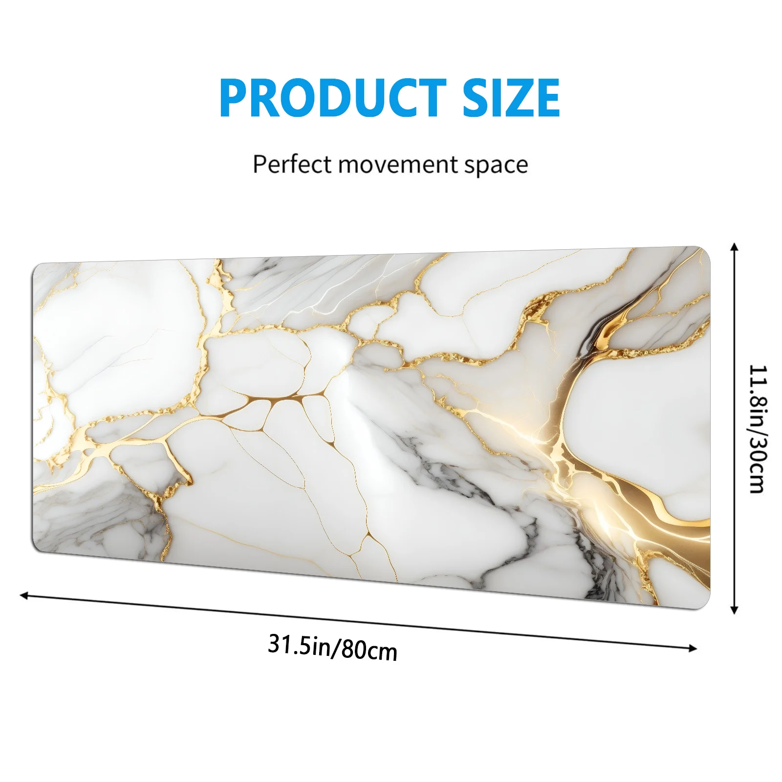 Abstract Style Keys Mouse Pad Desk Pad Extended Large Office Keyboard Mat Gaming Mousepad Non Slip Rubber Base Stitched Edge 6