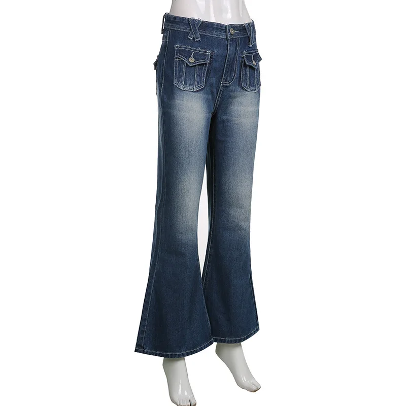 low waist flare jeans