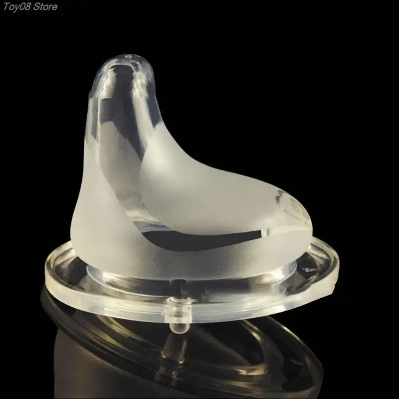 Baby Soft Safety Liquid Silicone Pacifier duckbill Nipple for Wide Mouth Milk Bottle