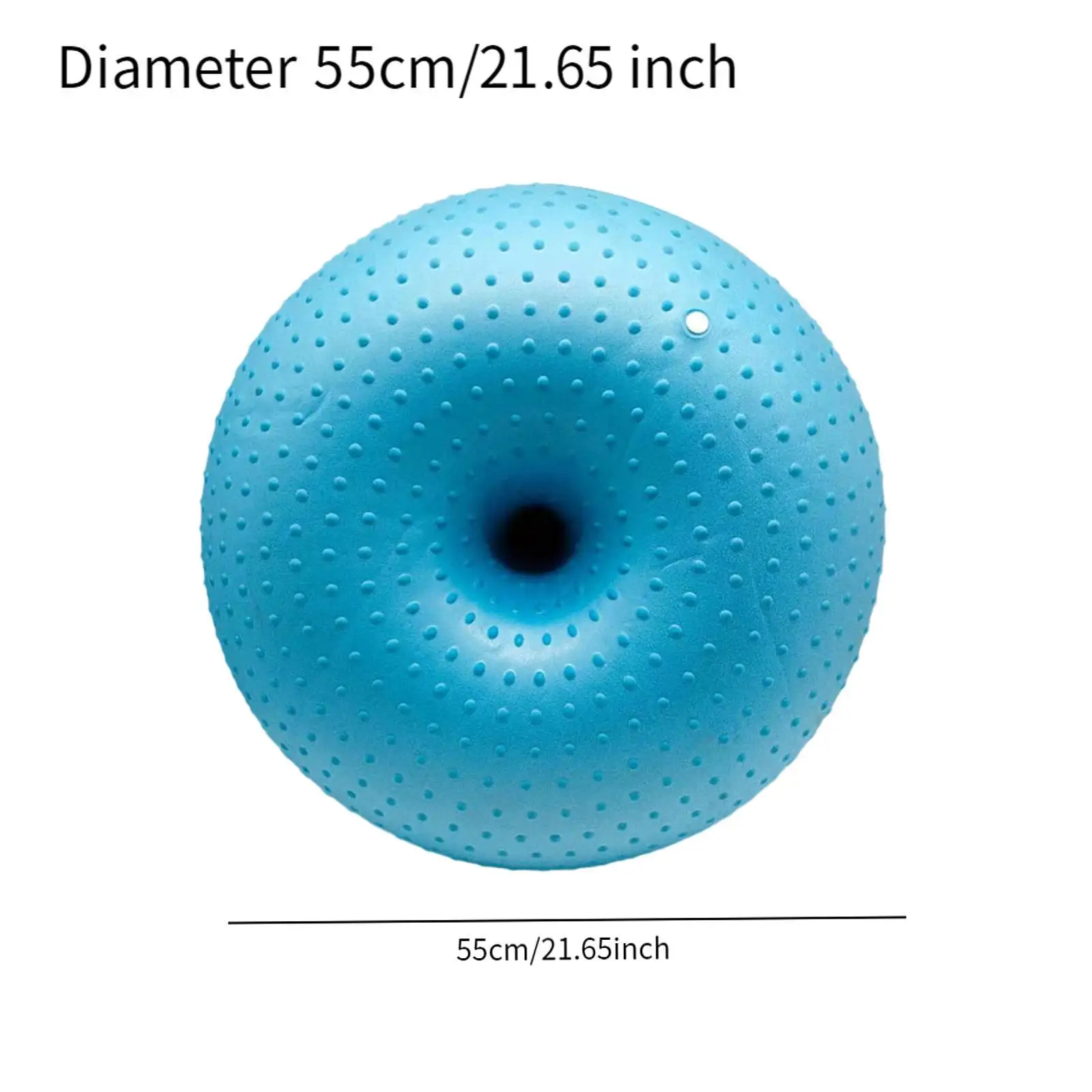 Pilates Ball Thickened Donut Shape Stability Fitness Aid Gymnastics Ball for Home Exercise and Yoga Balance