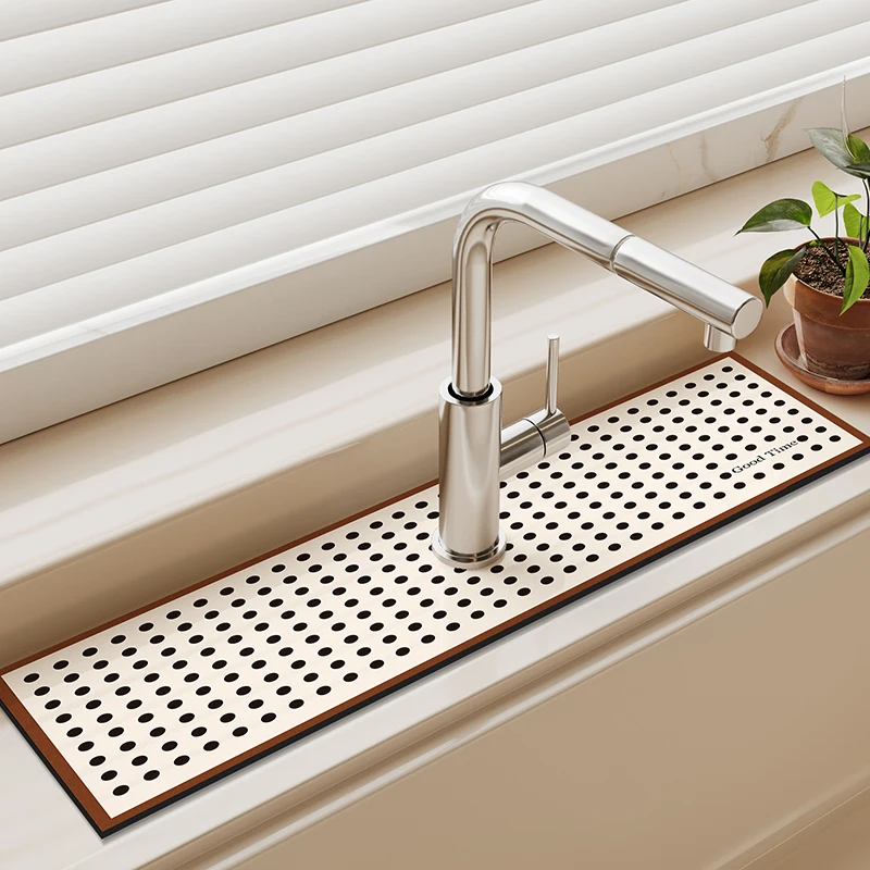 규조토 싱크대 수도꼭지 매트, 흡수성 배수 패드, 주방 욕실 스플래시 가드, 조리대 보호대 수도꼭지 러그