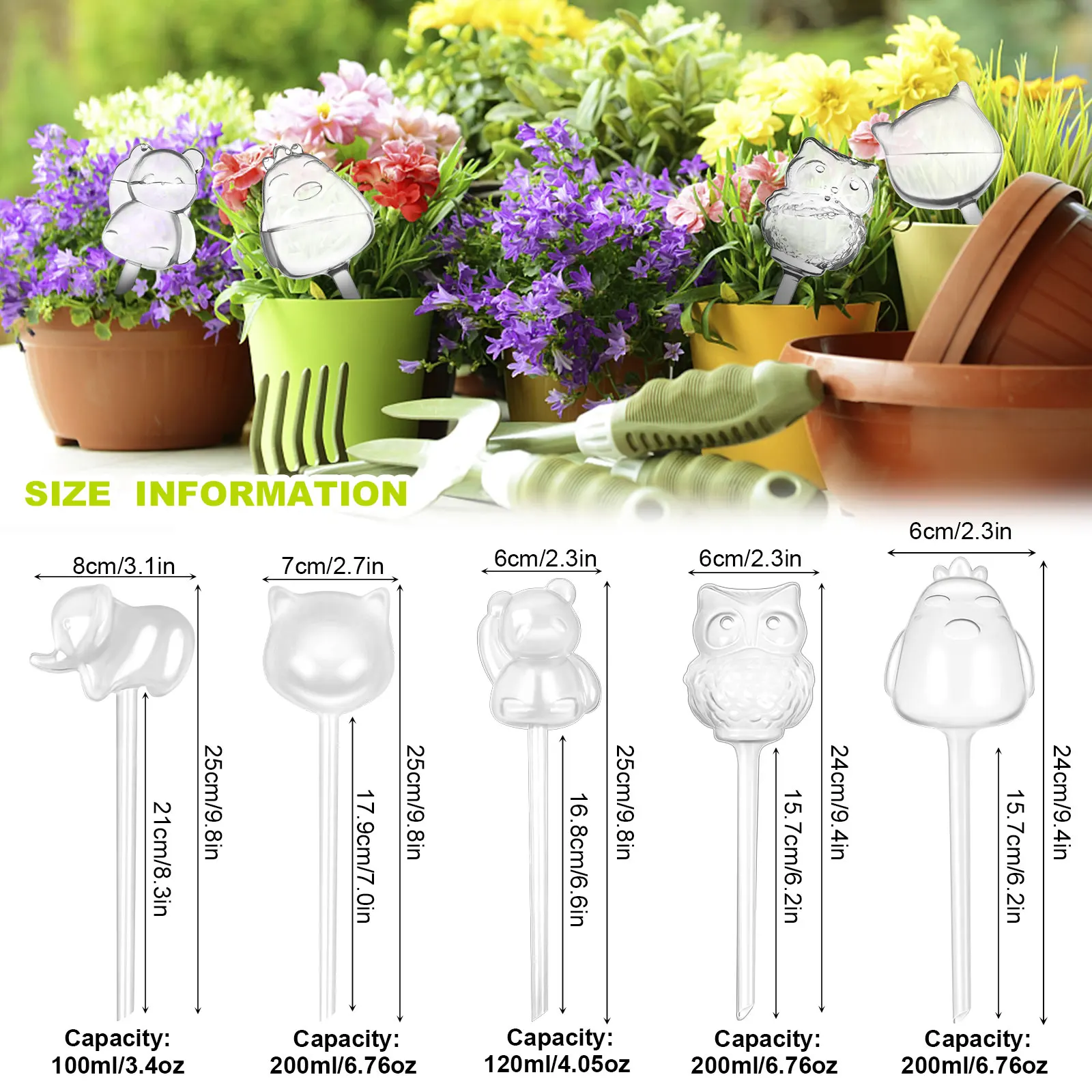 1PC Plant Watering Bulbs Automatic Self Watering Balls House Garden Clear Water Can Houseplant Device Drip Irrigation System