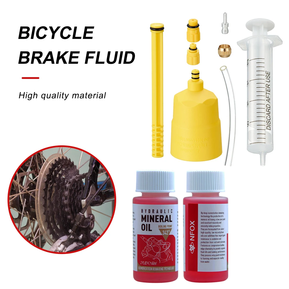 123Pcs60MlBicycleBrakeFluidMineralOilSystemFluidCycling