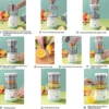 1PC Electric Juicer Juice Cup Citrus Orange Lemon Squeezer USB Charging Kitchen Fruit Juicer Blender Fresh Separator Press Mac 4