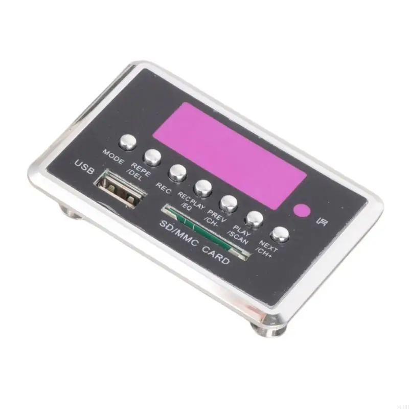 G6DD 자동차 MP3 디코딩 모듈 블루투스 호환 5.0 FM 라디오 녹음 무손실