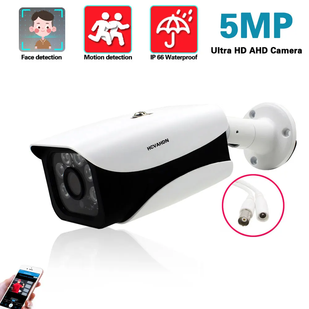 H.265 Super HD 5MP AHD Analog Camera Outdoor Waterproof Security Camera BNC Face Detection CCTV Video Surveillance System XMEYE mini dvr micro av hd fpv dvr av recorder 1280x720 cctv mini video recorder analog camera super micro sd dvr support 32g tf card