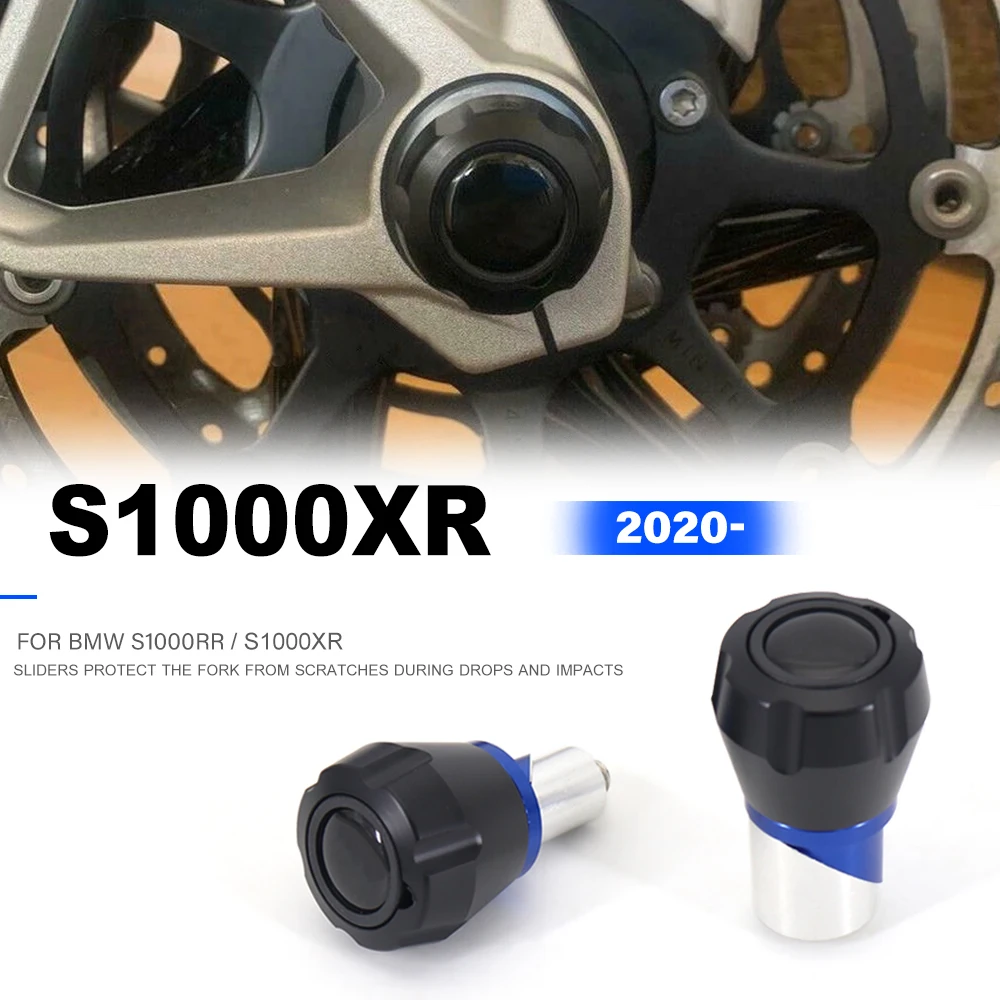 

New For BMW S1000RR S1000XR Motorcycle Front Axle Fork Crash Sliders Wheel Protector S 1000 XR RR S1000 RR XR 2020 2021 2022