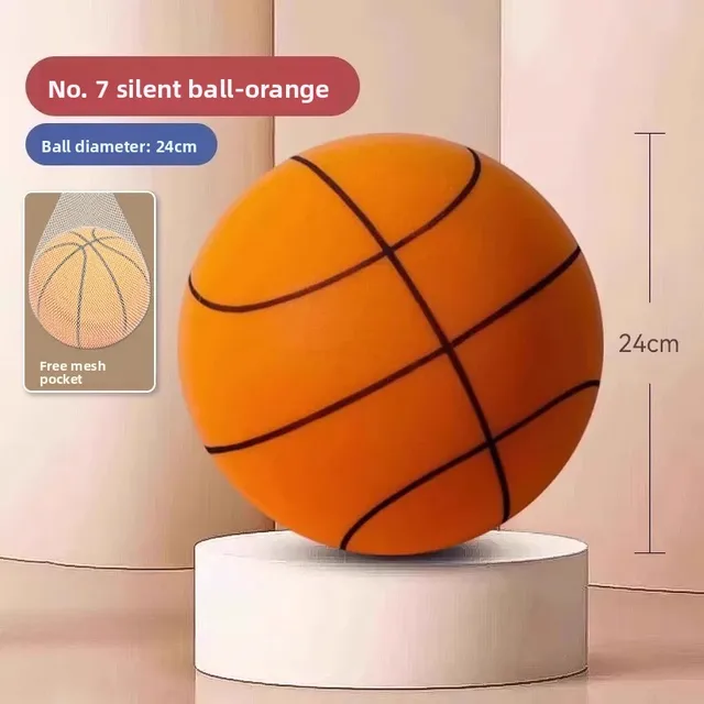Silent Basketball Size 7 for Adults Indoor Training Large Elastic Home Use Ball Children's Sports Entertainment Equipment Silent Basketball Size 7 for Adults Indoor Training Large Elastic Home Use Ball Children's Sports Entertainment Equipment