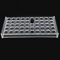 1.8/2/3/5/10/20/30/40/60ml Vial 30/50 Hole Clear Storage Plate Laboratory Glass PMMA Penicillin Sample Bottle Tube Stand Holder 1