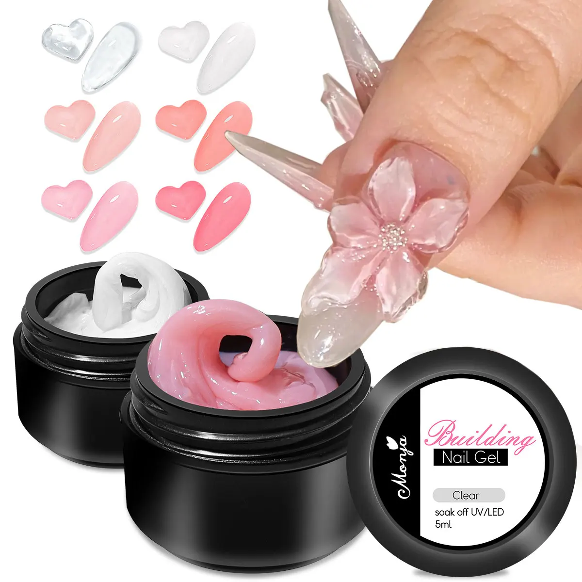5/15ml Clear Non-Stick Hand Extension Gel Nail Polish 3D Shaping/Sculpting/Carving UV/LED Gel Milky Jelly Hard Gel Manicure DIY 2 5/15ml Clear Non-Stick Hand Extension Gel Nail Polish 3D Shaping/Sculpting/Carving UV/LED Gel Milky Jelly Hard Gel Manicure DIY 2