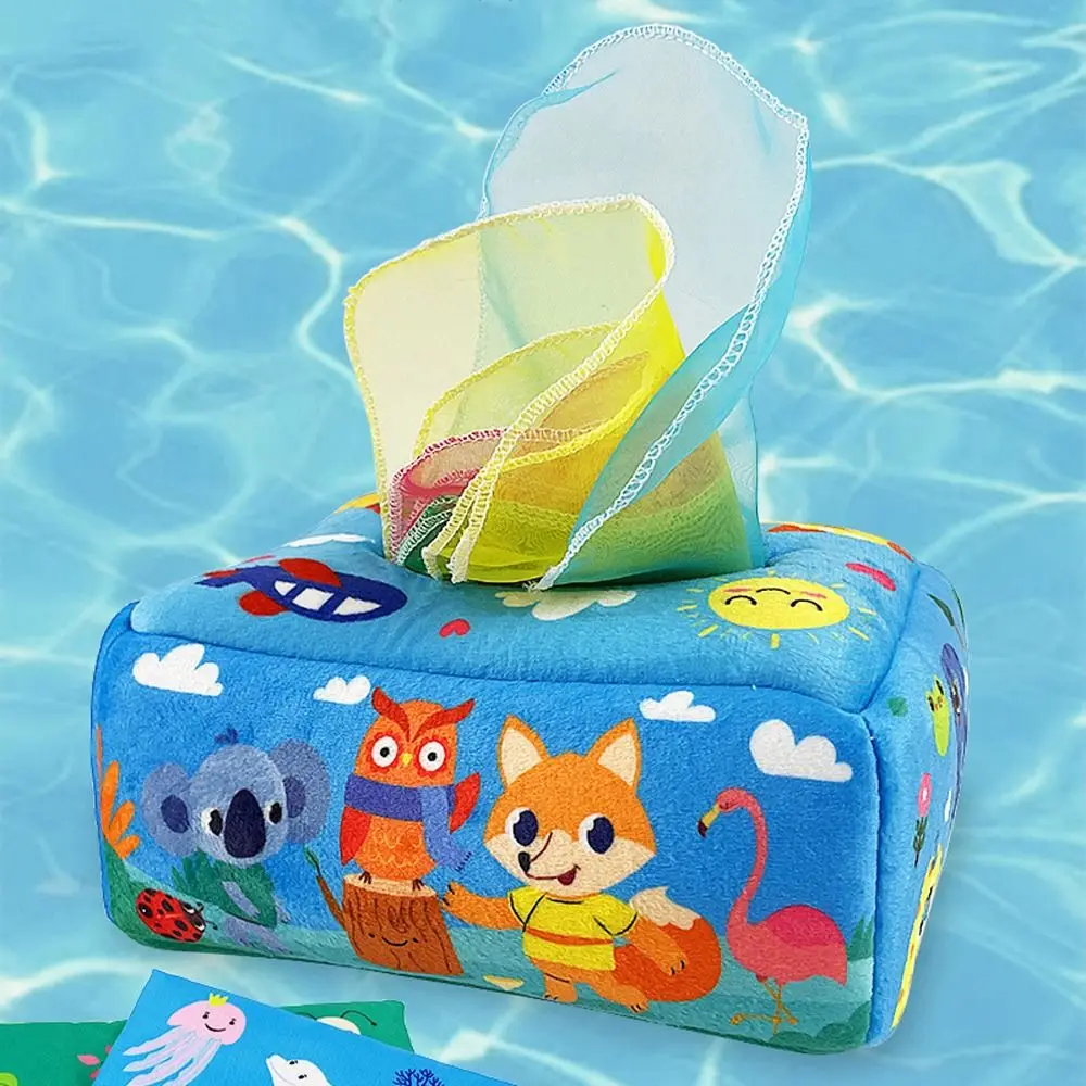 

Penguin Ocean Outer Space Animals Baby Sensory Toy Montessori Finger Exercise Magic Tissue Box Pull Along Tissue Box