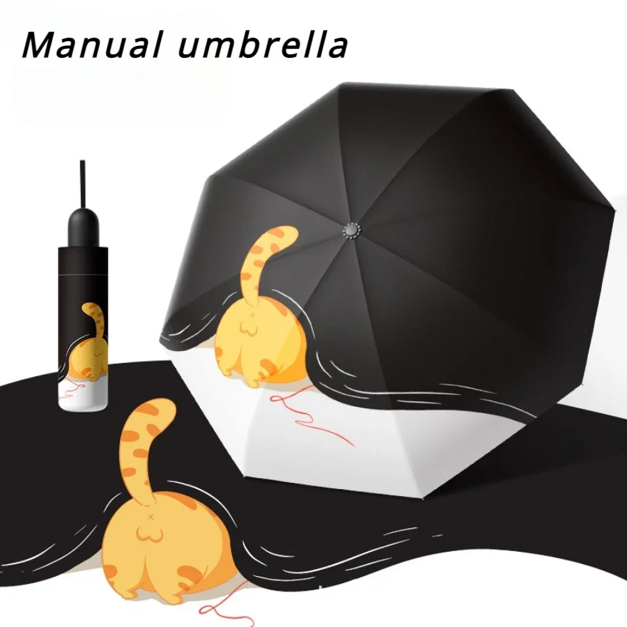 Umbrellas Uv Rain Automatic 3-stage Women's Holder Parasol Portable Folding Umbrella Windproof Strong Ultra Resistant