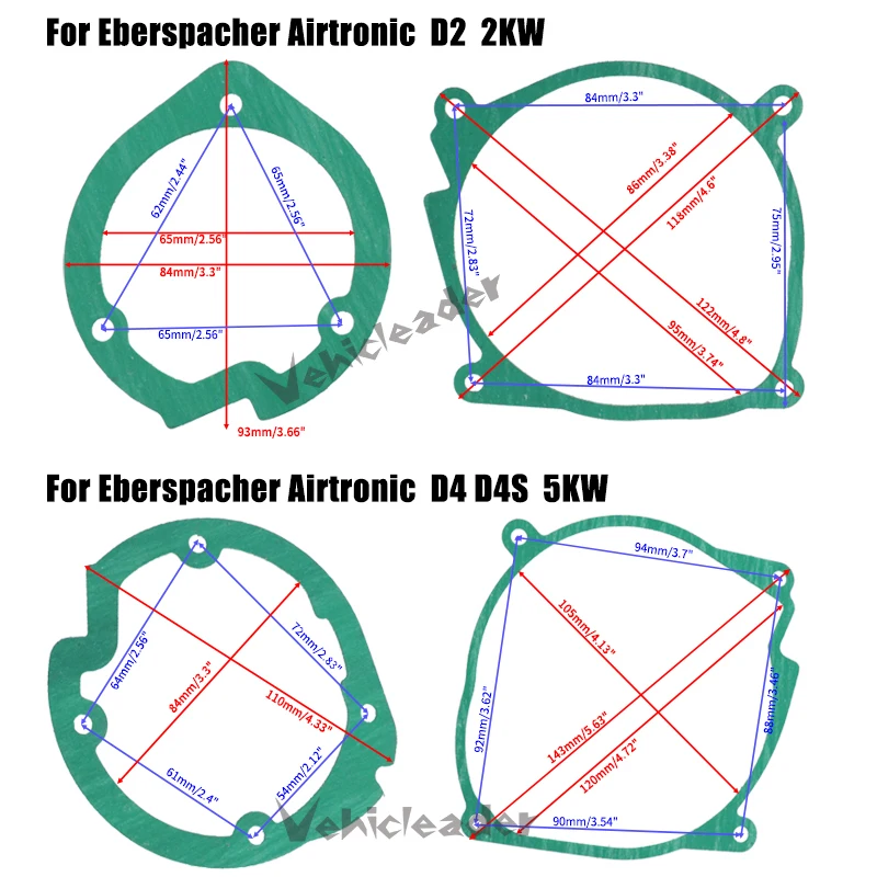 1Set 12V 24V Airtronic D2 D4 D4S Air Parking Heater Kits Glow Plug Wrench Removal Tool Motor Gasket Burner Gasket air diesel heater glow plug burner gasket