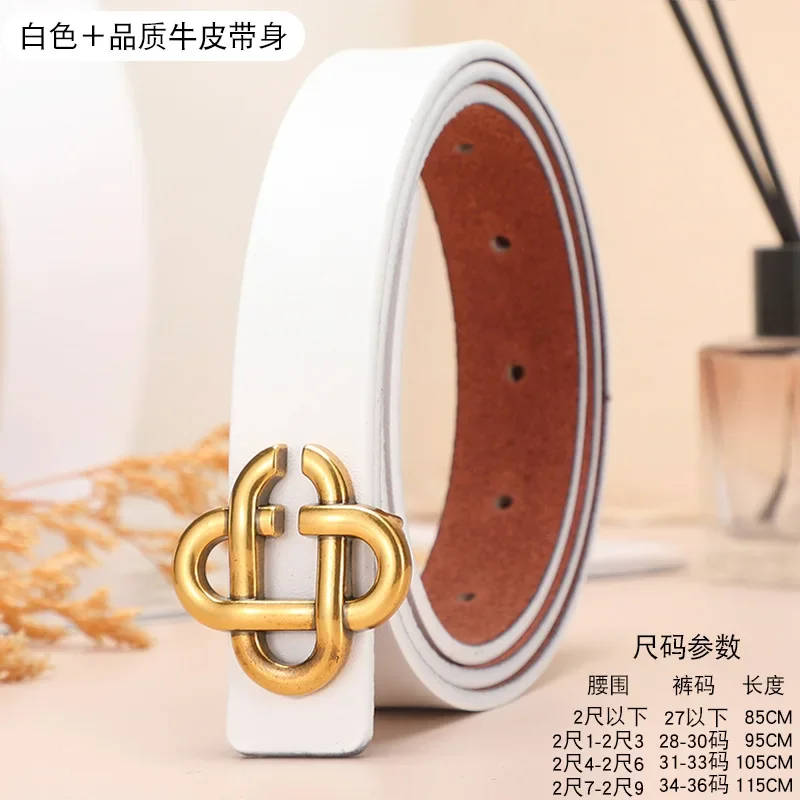 여성용 가죽 럭셔리 벨트, 다용도 심플 장식 벨트, 한국 청바지 스커트 디자이너, 블랙 얇은 벨트, 신상 패션