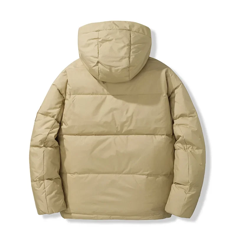 Autumn and Winter New Youth Fashion Trend Men's Hooded Coat Casual Cotton Coat