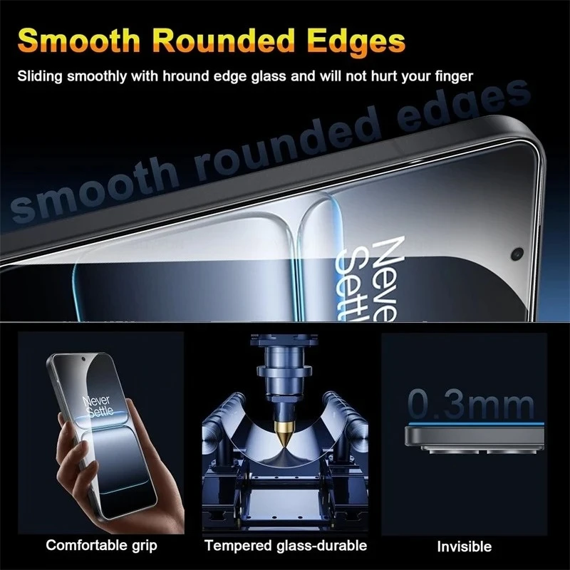Clear Tempered Glass Screen Protector & Case Combo