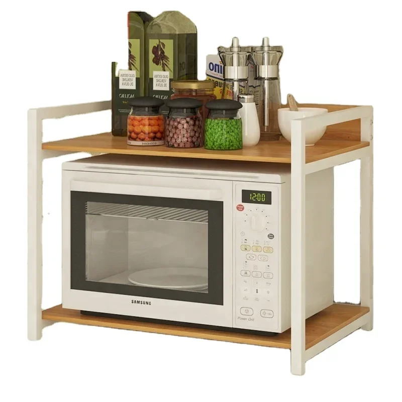 Mordern MDF Microwave Shelf Stand Small Kitchen Furntiure Appliances Storage Rack Holder Space Saver