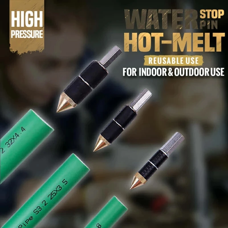 Hot-melt Water Stop Pin Kitchen Bathroom Repair Plumbing Tool Set Hot-melt Water Stop Pin Kitchen Bathroom PPR Tube Tunnels Plug