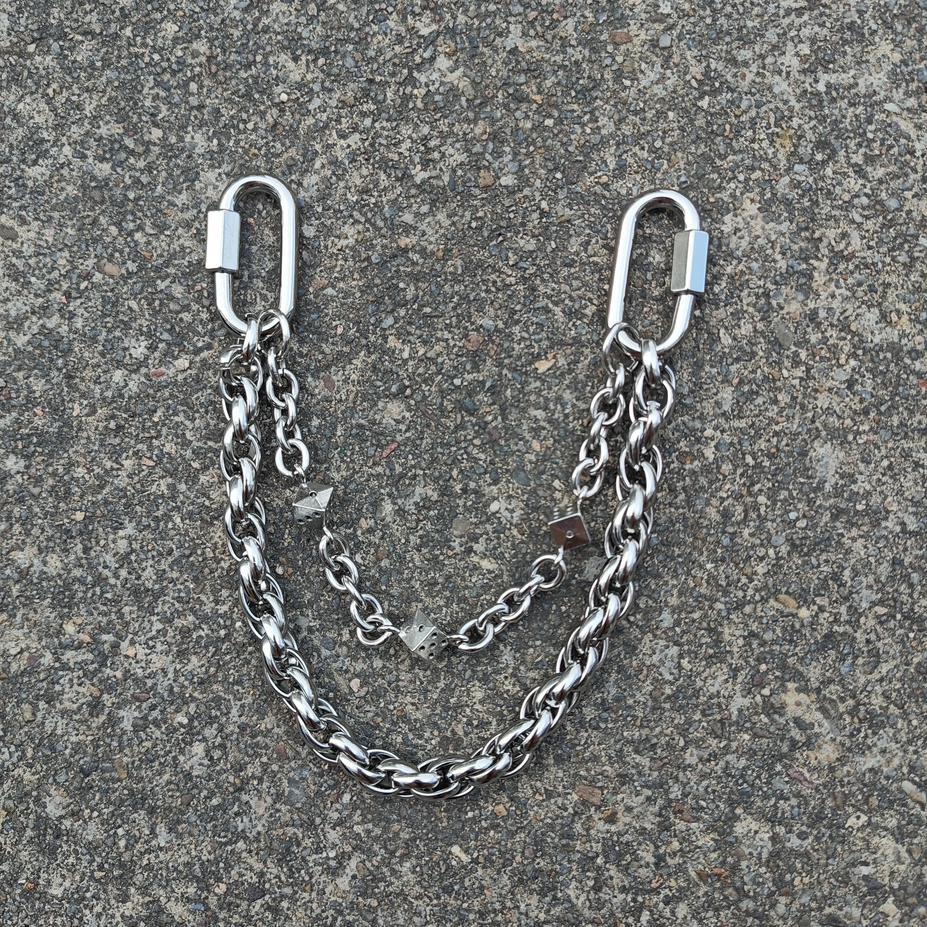 Collier Porte-clés Dés DND – 7 Dés Polyédriques En Cuivre Creux, 6 Mm – Bijou Vintage Pour Joueurs