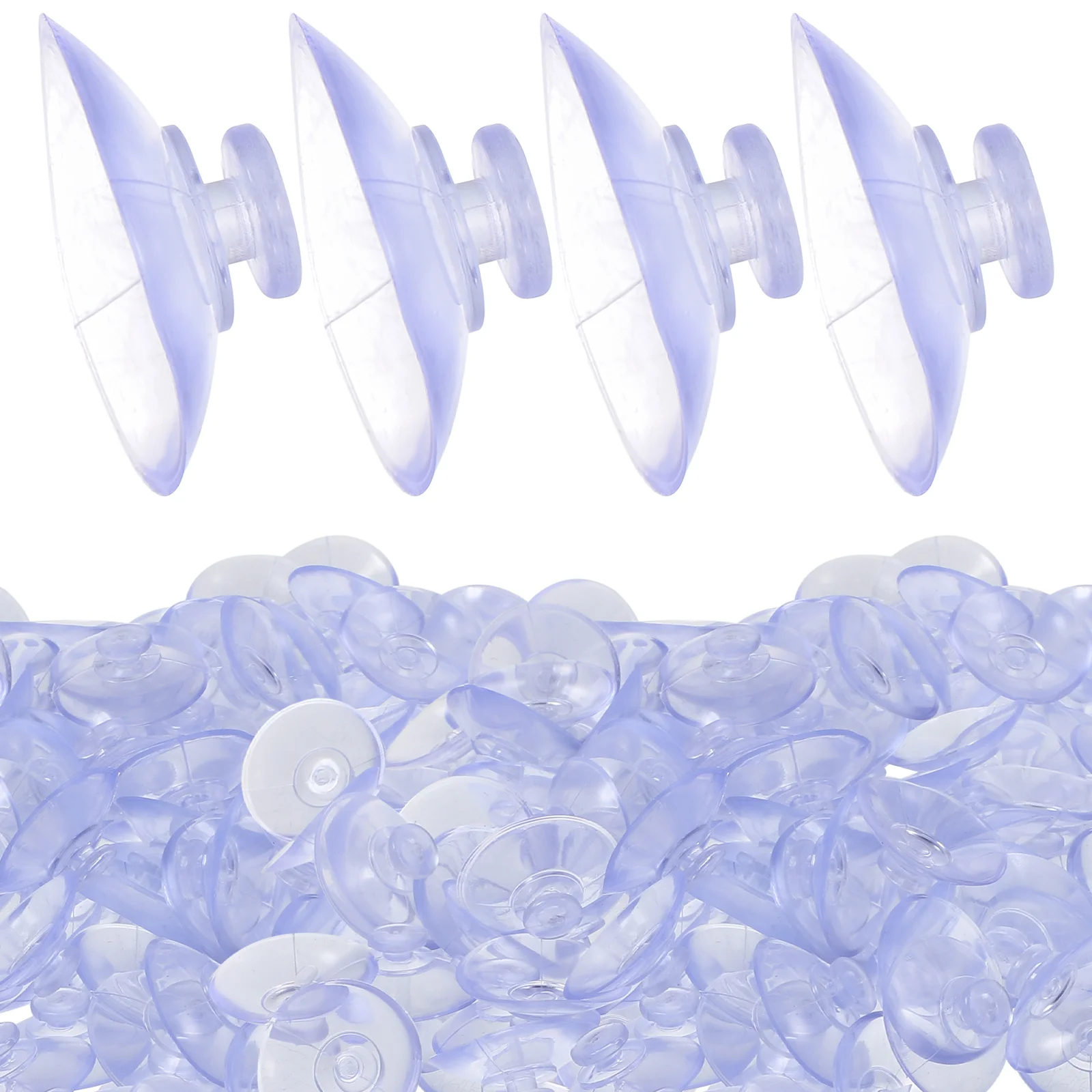 

100pcs Suction Cups Hooks Glass Top Table Suction Cups Mini Suction Cup Hanger Pads