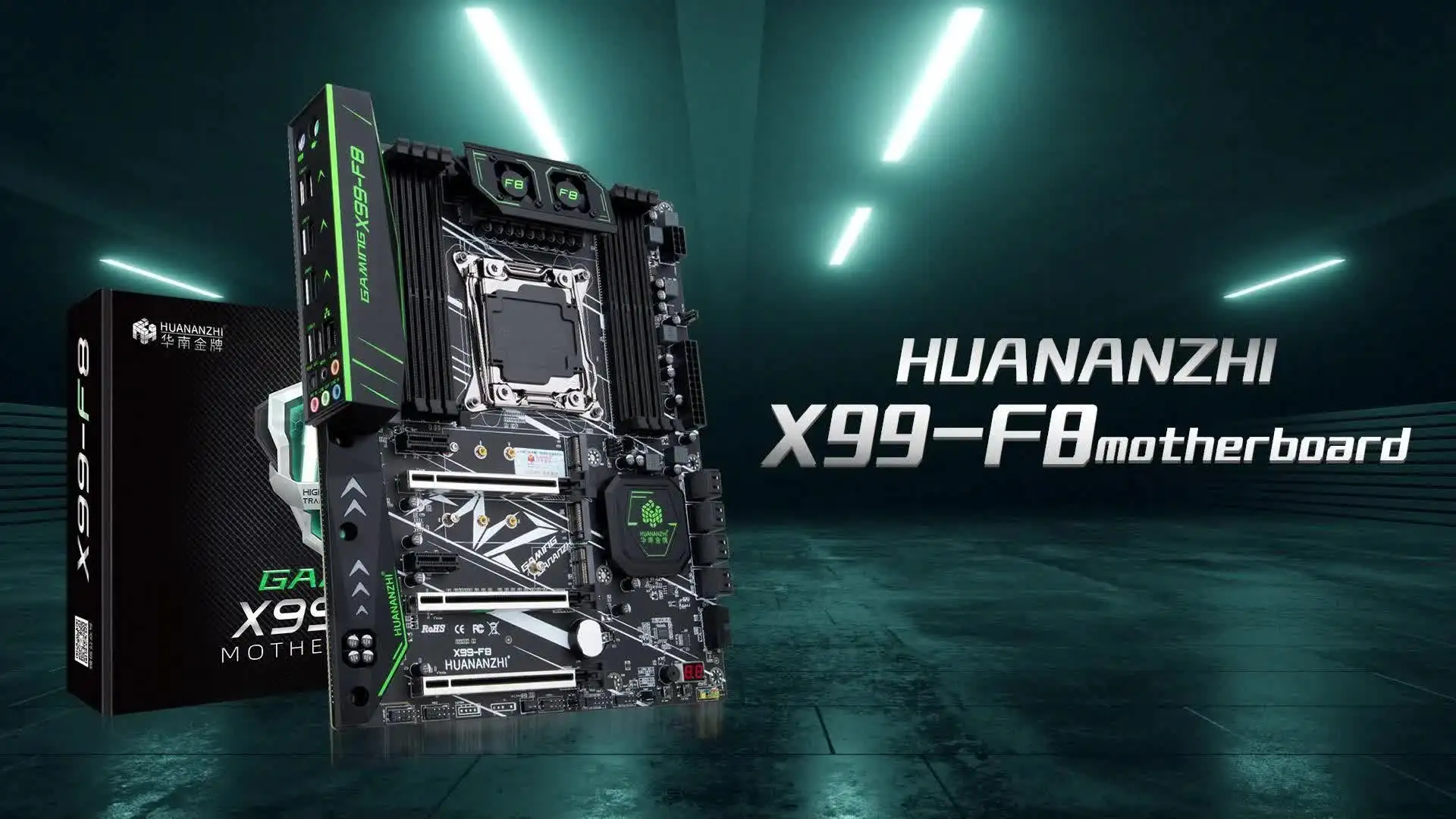 Huananzhi x99 f8 lga 2011-3 xeon x99 placa-mãe com intel e5 2680