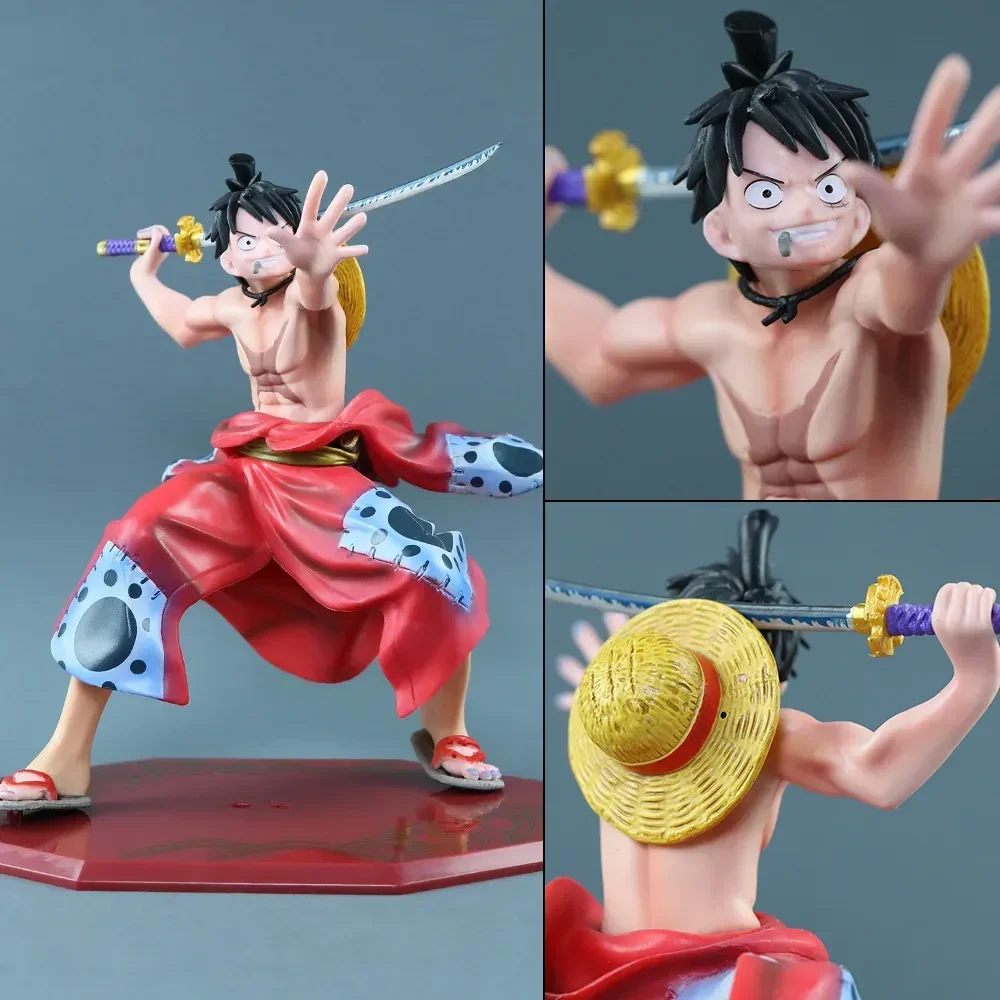 

MH POP Luffy Warrior 18 см аниме One Piece Ver взрослые игрушки коллекционные модели орнамент