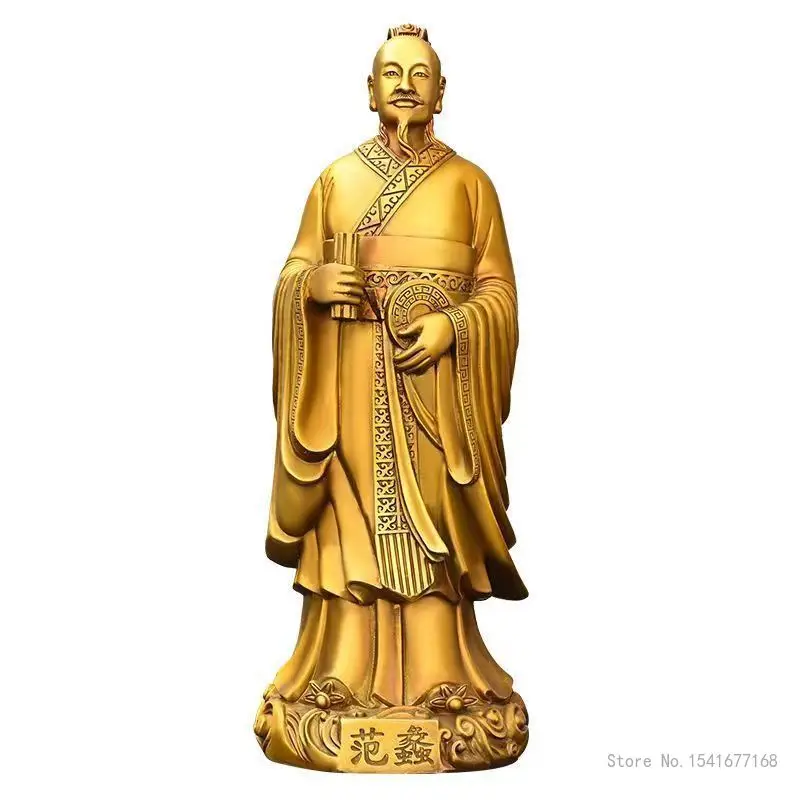 God of Wealth ornament Buddha Statue, Pure Copper, Home Decoration, Living Room Opening Office, enshrines Buddha Hall, Gift, 1Pc