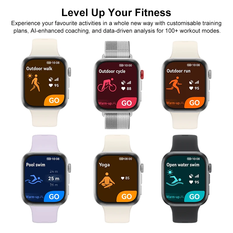 HUAWEI Watch FIT 4 Smartwatch, sport fitness tracker, 5ATM waterdicht, gezondheid inzichten, tot 10 dagen batterij, compatibel met Android & iOS - Afbeelding 4