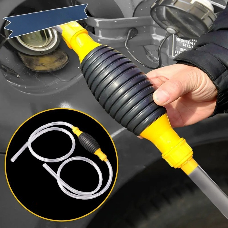 Hand Fuel Pump Car Fuel Tank Sucker Oil Transfer Fuel Pump Petrol Diesel Liquid Manual Pump Fuel Saver for Gas Gasoline