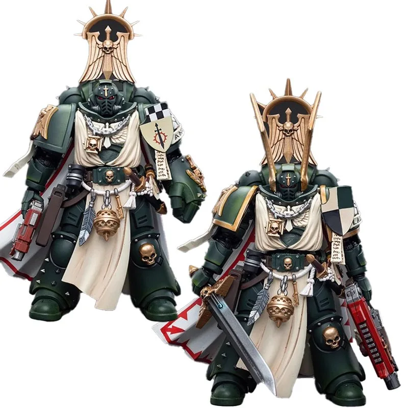 Original Joytoy Warhammer 40,000 Dark Angels Master Lazzaro Master Con Power Fist Robot Action Model Art Collection Toy Gift