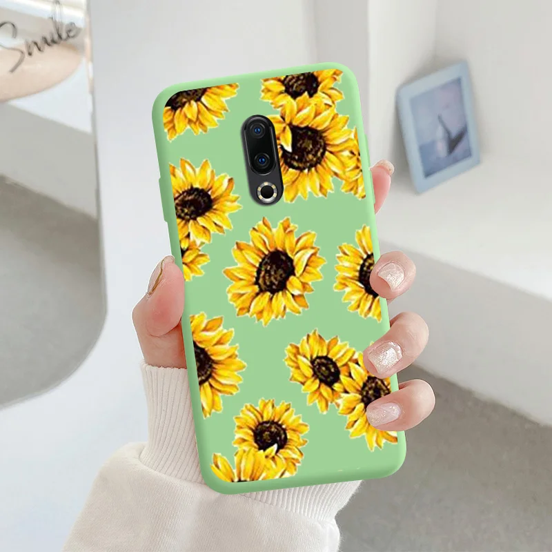 For Meizu 16 Protective Shell Silicone Soft Shell Phone Case Candy Color Case Fashion Silicone Color Chrysanthemum meizu phone case with stones Cases For Meizu