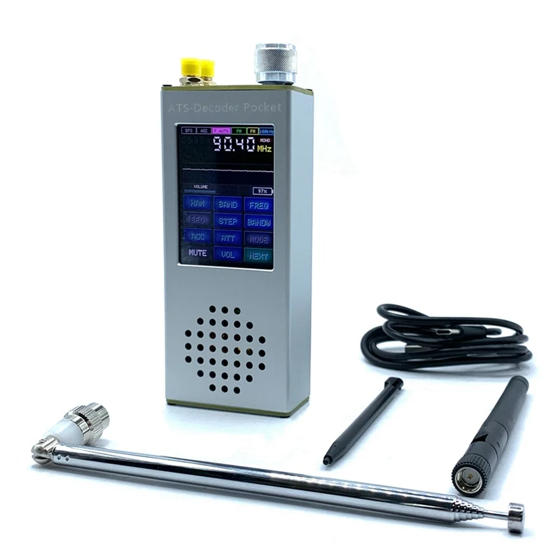 

Карманный Полнодиапазонный радиоприемник с декодером ATS Si4732, FM RDS AM LW MW SW SSB DSP с официальным заказным кодом 4,17, долговечный