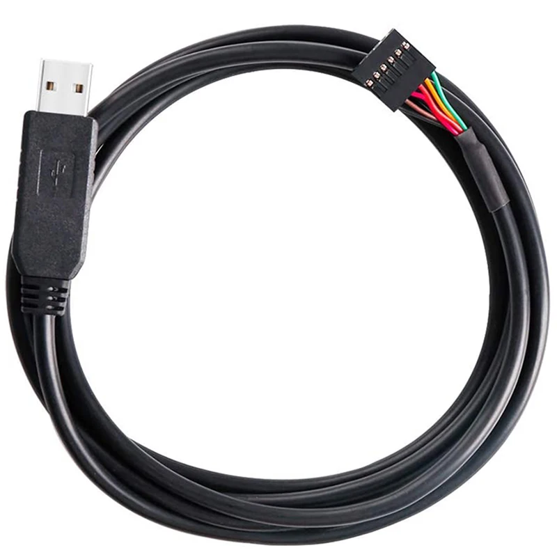 USB to TTL 직렬 5V 어댑터 케이블, 6 핀 0.1 인치 피치 암 소켓 헤더, UART IC FT232RL 칩, 윈도우 10 8 7 리눅스