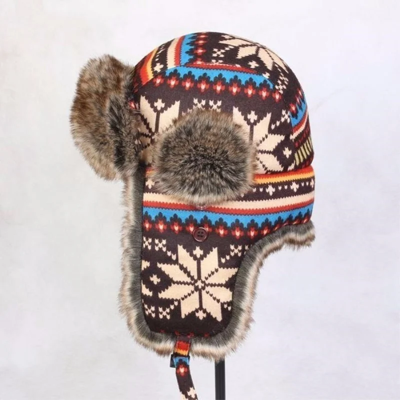 

Winter Children Lei Feng Hat Youth Earmuffs Outdoor Skiing Trekking Hunting Riding Cotton-padded Men Women Snow Parenting Cap