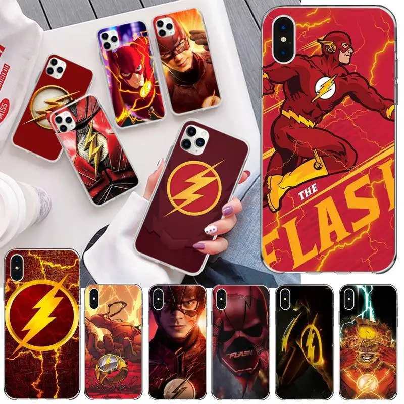 DC Hero The Flash Phone Case For iphone 13 12 11 Pro Mini XS Max 8 7