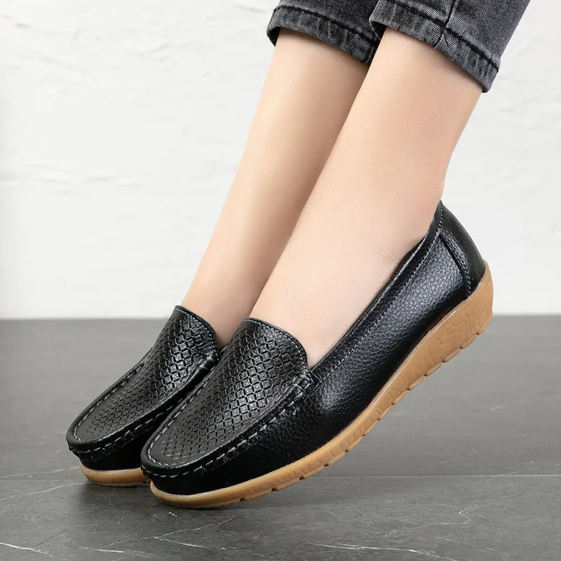 Women's Shoes Slip On Loafers For Square Flats Shoes Bottom Non Slip Casual Sandal Flat Shoes For Women Maternity Shoes