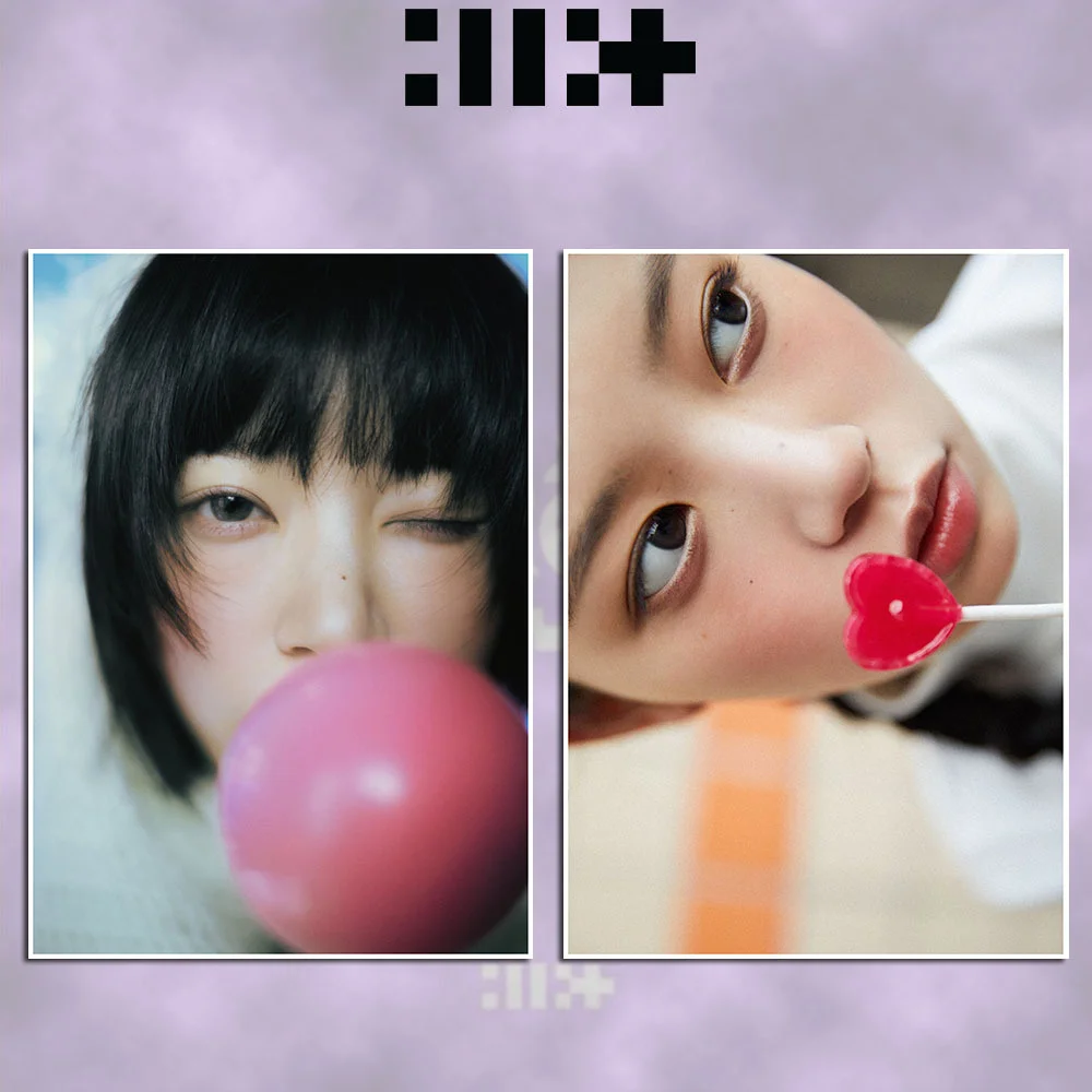 KPOP ILLIT Super Real Me 2Pcs HD Poster YUNAH MINJU MOKA WONHEE