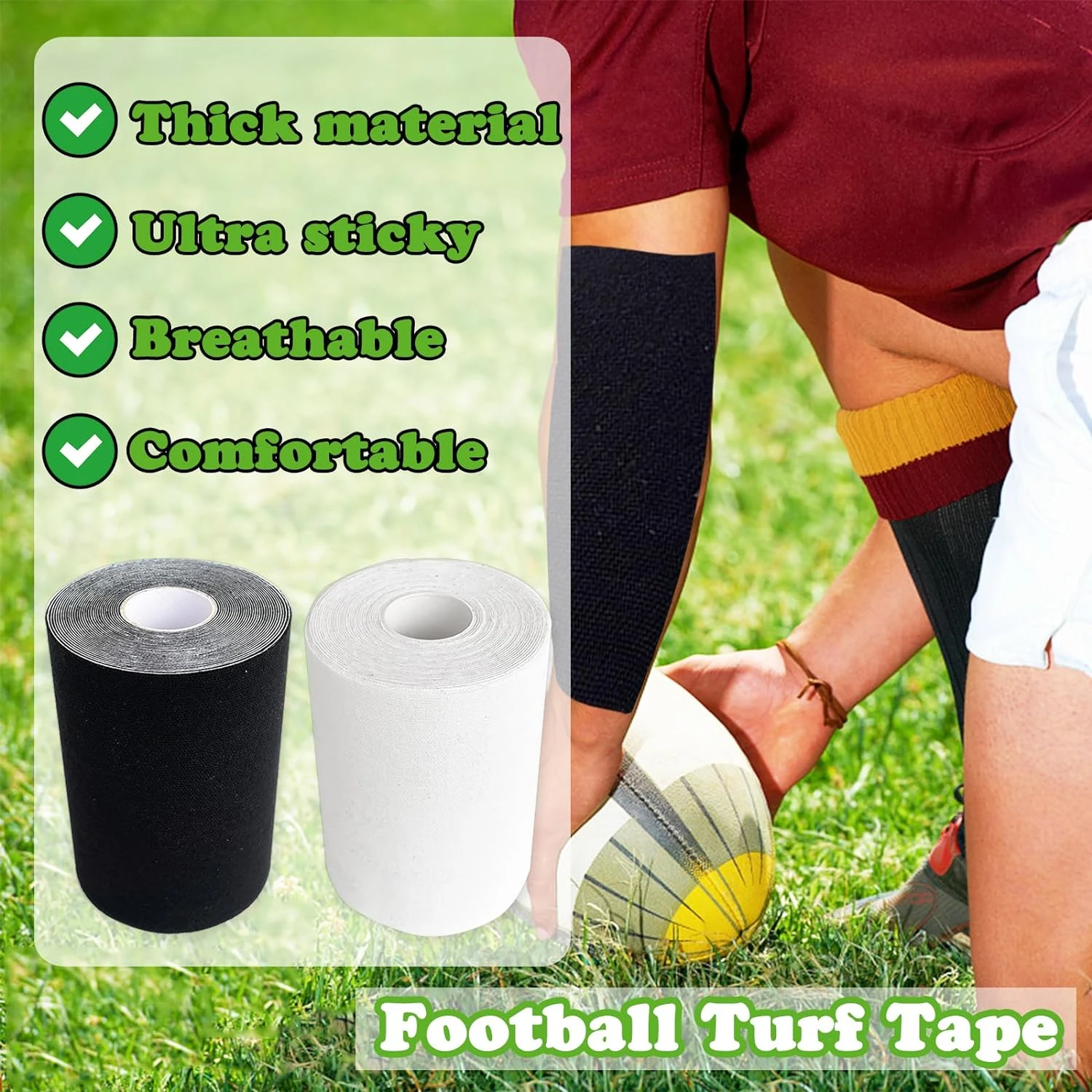 Extra Wide Football Turf Tape 3