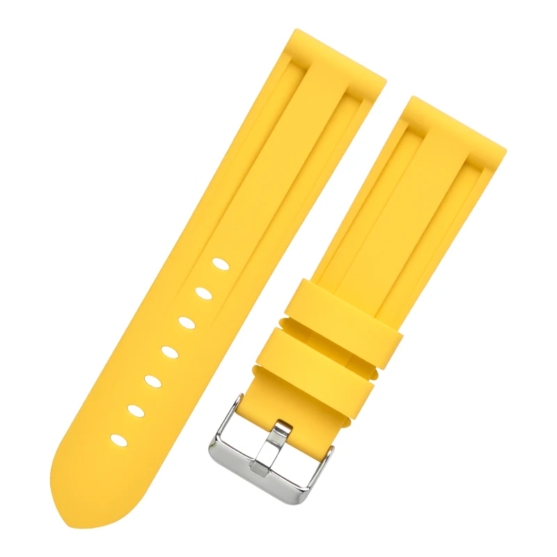 Waterproof Silicone Sport Watch Strap - Universal Rubber Bracelet Belt, Multiple Sizes Available