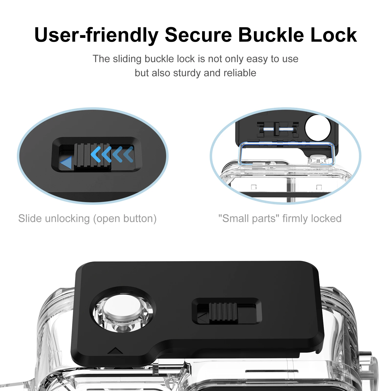 Waterproof Housing Protective Cover Underwater 45M Dive Shell Dive Case for Insta360 Ace Pro 2 / Pro Sports Camera Accessories