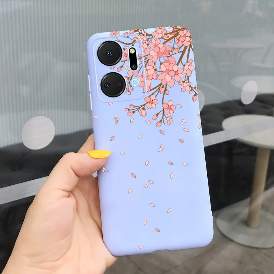 Beautiful Girl Sunflower Soft Silicone Bumper Phone Case