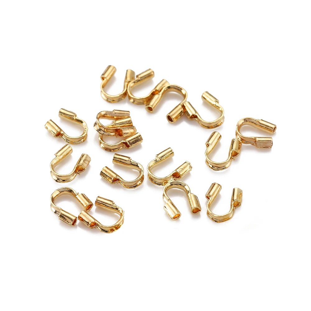 200Pcs/lot Stainless Steel U Shape Connectors Metal Wire Guard