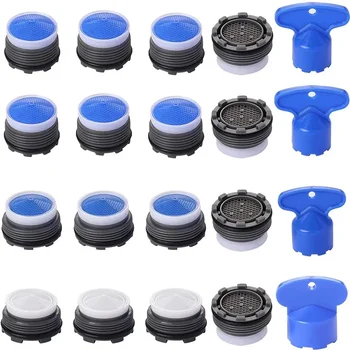 อะไหล่หัวฉีดก๊อกน้ำ 20 ชิ้น สำหรับหัวฉีด Cache และเครื่องมือถอดหัวฉีดก๊อกน้ำ ตัวจำกัดการไหลของน้ำ 1