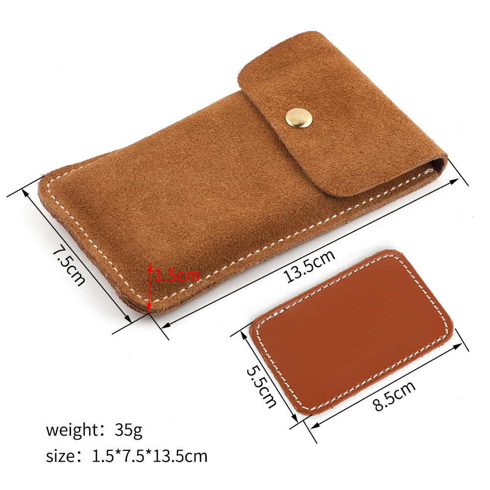 Vintage Suede Leather Watch Box Bracelet Storage Bag Portable Jewelry Leather Watch Case Travel Pouch Pouch Bag Case