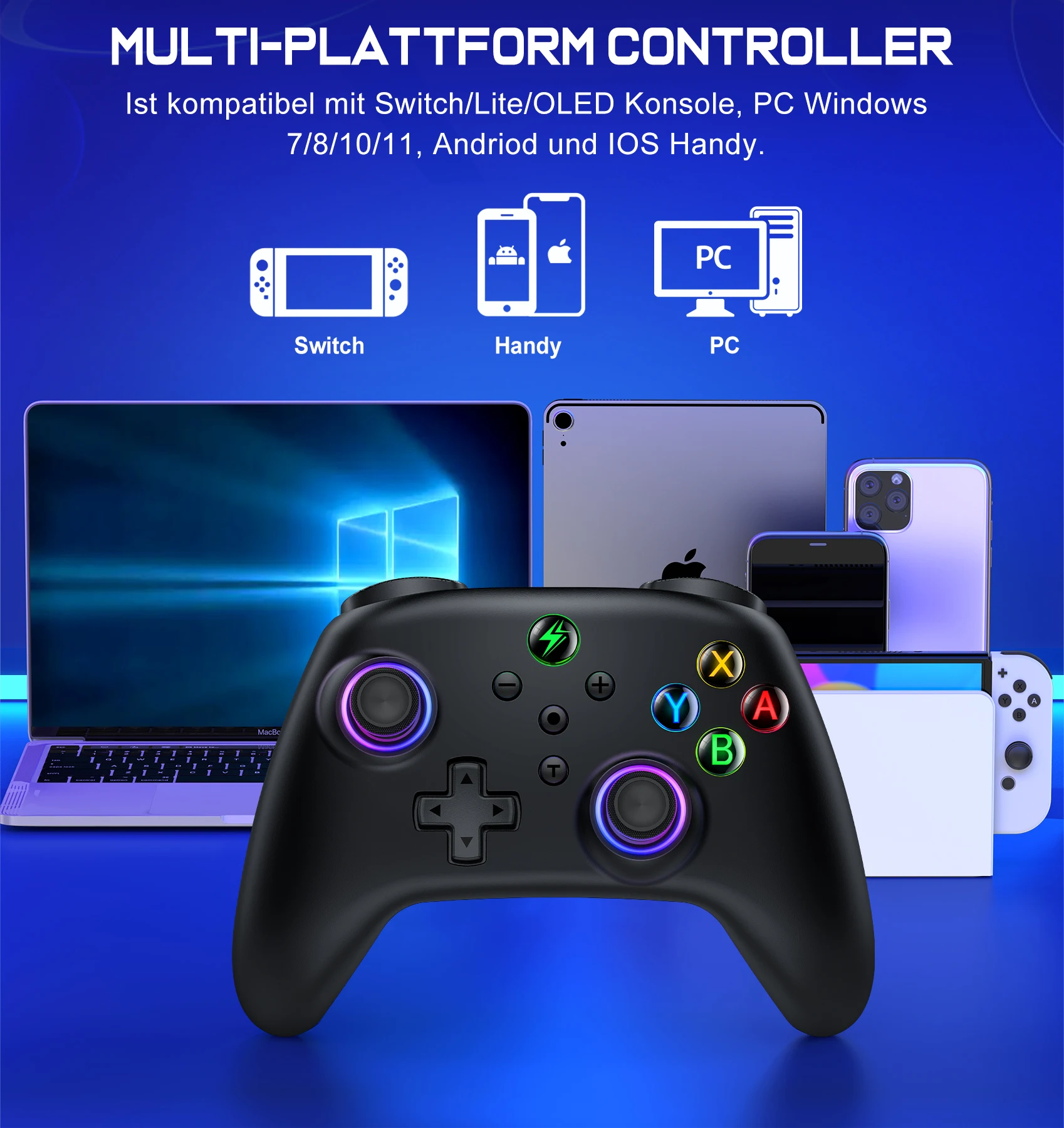 BEBONCOOL RGB ׷̵ α׷  ġ Ʈѷ, PC, ٵ ġ, ȵ̵, iOS Ƽ ý ȣȯ е