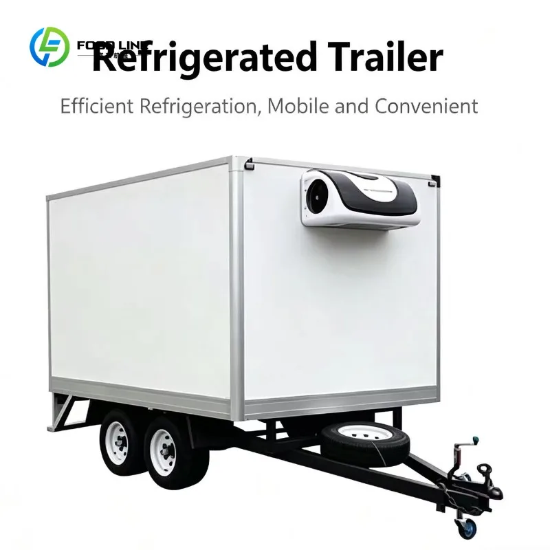 Camion Frigorifero per Stoccaggio in Celle Frigorifere, Rimorchio Refrigerato, Cella Frigorifera Mobile per Trasporto Alimenti Commerciale Personalizzato - immagine 4